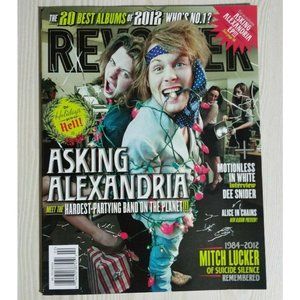 NEW Revolver Magazine Jan-feb 2013 Asking Alexandria MINT CONDITION
